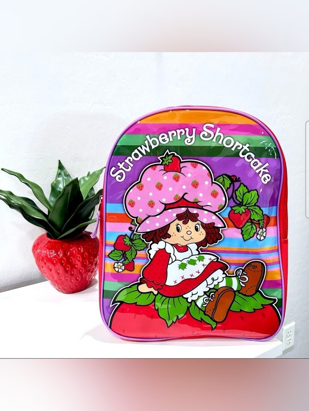Strawberry Shortcake Kids Backpack - Pink, Purple, Red